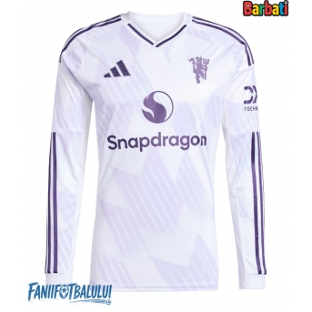 Manchester United Tricou Fotbal Replică 2025-26 Barbati Deplasare Mâneci Lungi